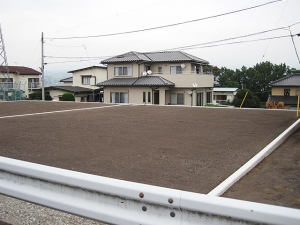 富士宮・山本分譲地：B号地(南西より撮影)