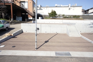 石坂・高林分譲地：A区画（東側より）