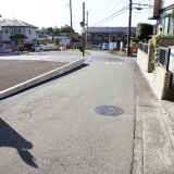 石坂・井戸上分譲地：接続市道北側より撮影